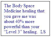 BSM healing 40percent more powerful